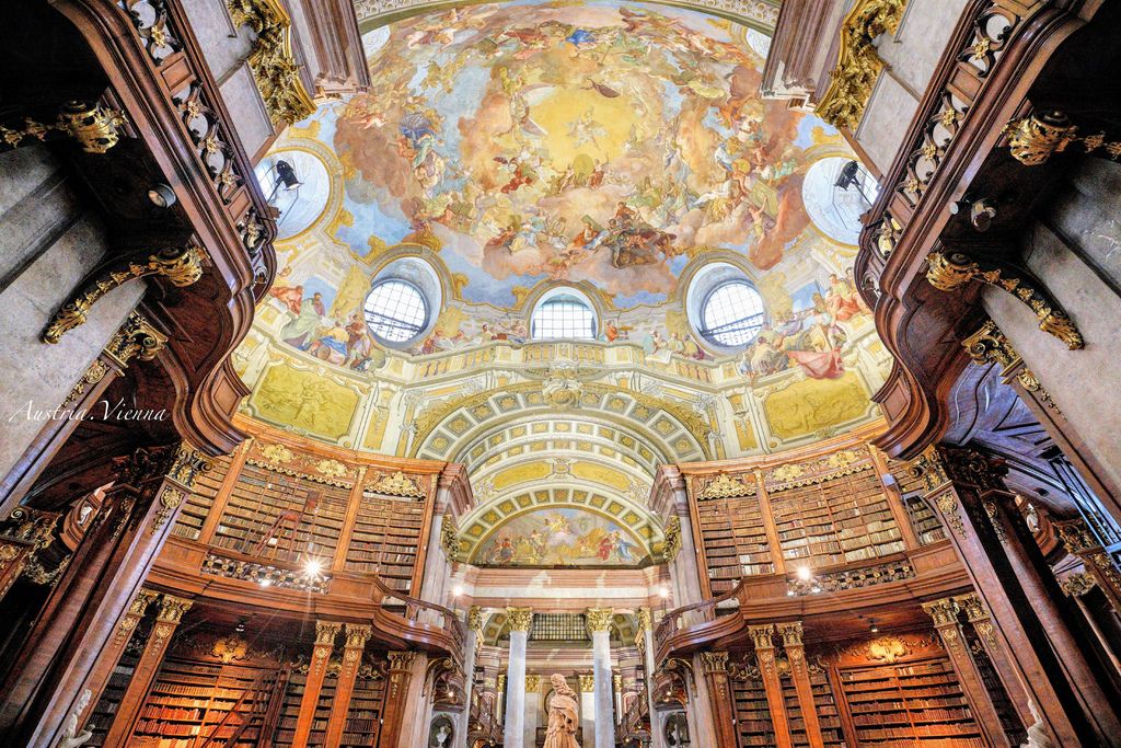 奧地利、維也納 | 壯觀絕美的世界最美圖書館之「奧地利國家圖書館」 Österreichische Nationalbibliothek (交通路線、攝影建議、圖多) @偽日本人May．食遊玩樂