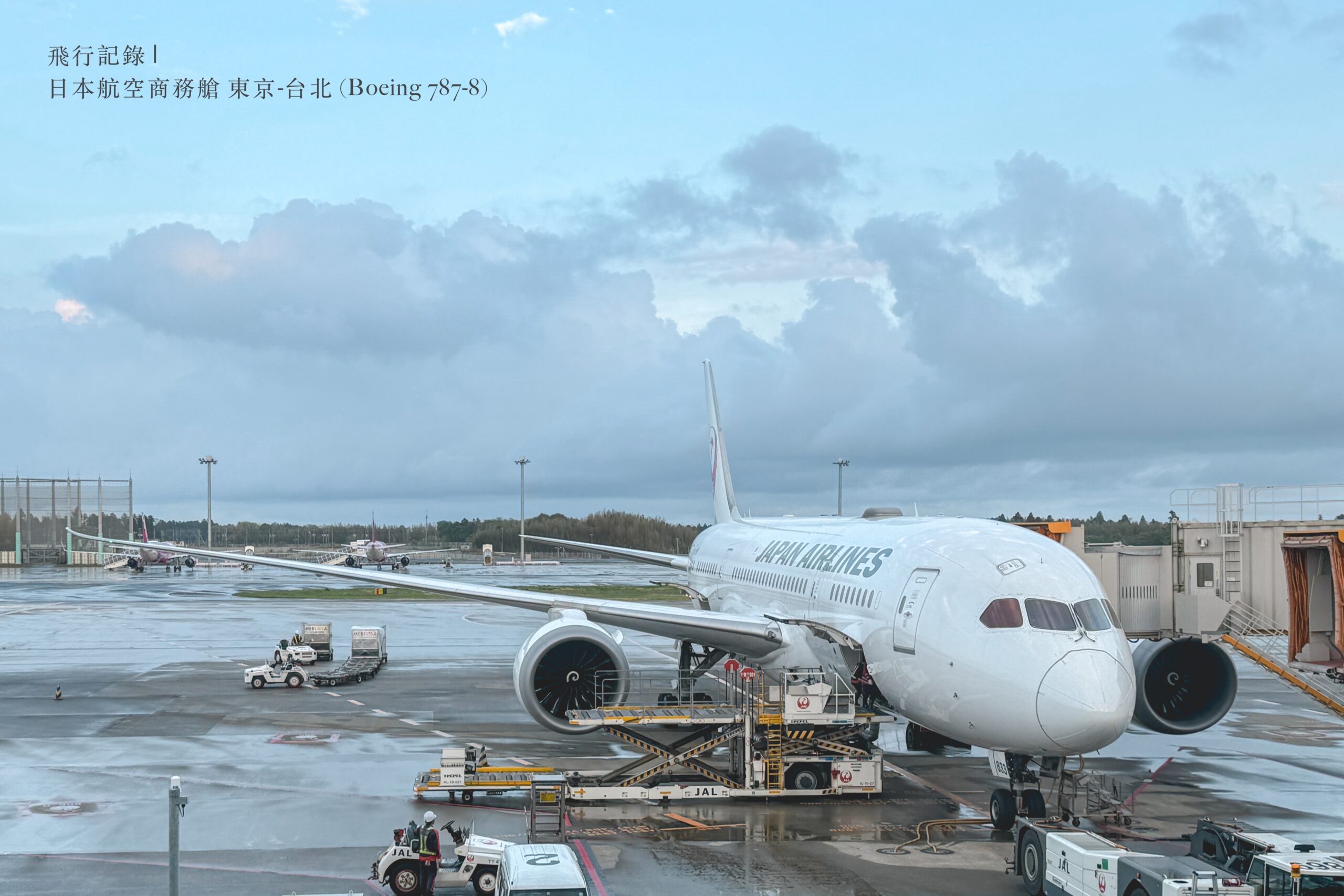 飛行記錄 | 日本航空 JAPAN AIRLINES 東京-台北 (NRT-TPE)，Boeing 787-8 客艙機艙介紹、東京成田空港JAL Sakura Lounge貴賓室、商務艙搭乘與餐點分享 @偽日本人May．食遊玩樂