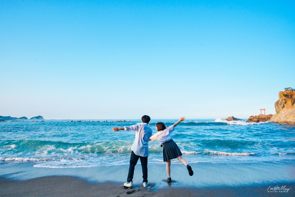 福島、磐城 | 波立海岸的絕美風景 : 自然與歷史共存「波立寺」、觀看初日昇起的著名景點「弁天島」 @偽日本人May．食遊玩樂