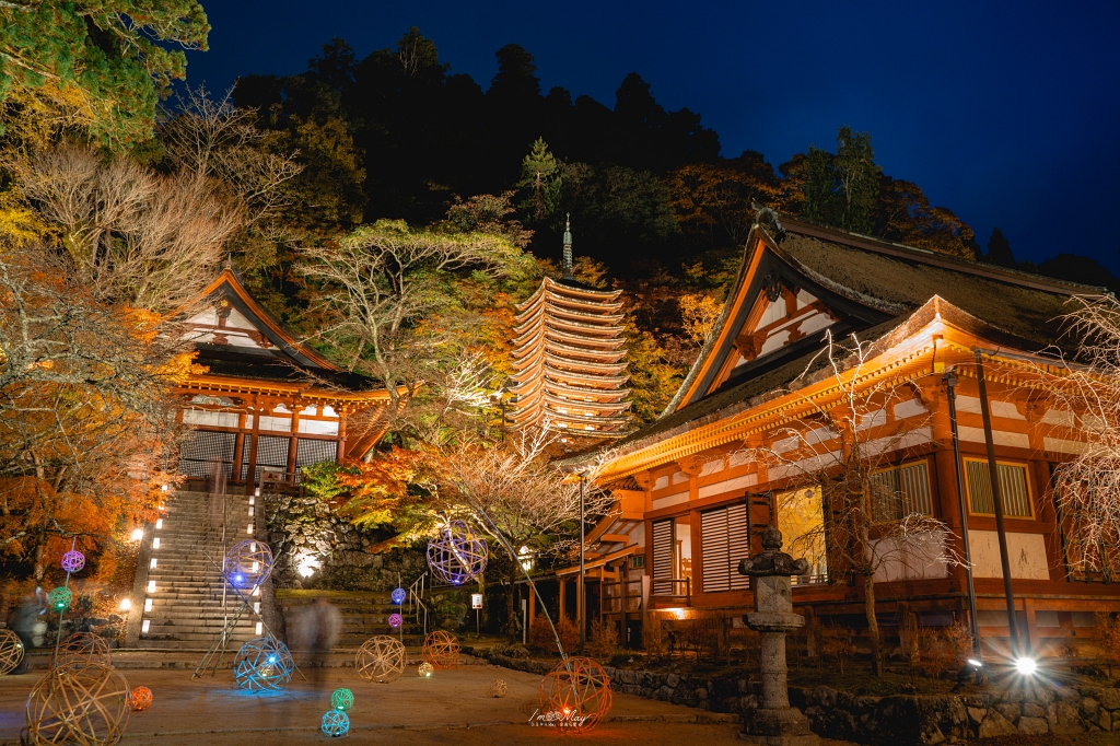 關西攝影記錄 | 幽燈靜夜：探尋奈良談山神社夜間點燈的秋夜微光與靜謐詩意 @偽日本人May．食遊玩樂