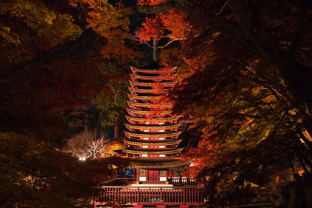 關西攝影記錄 | 幽燈靜夜：探尋奈良談山神社夜間點燈的秋夜微光與靜謐詩意 @偽日本人May．食遊玩樂