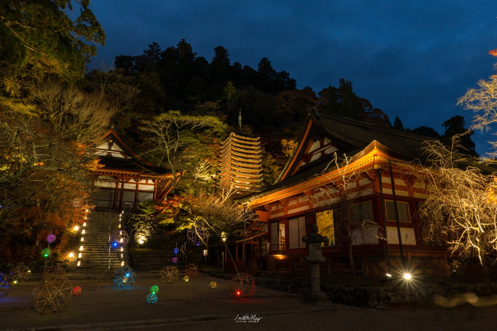 關西攝影記錄 | 幽燈靜夜：探尋奈良談山神社夜間點燈的秋夜微光與靜謐詩意 @偽日本人May．食遊玩樂