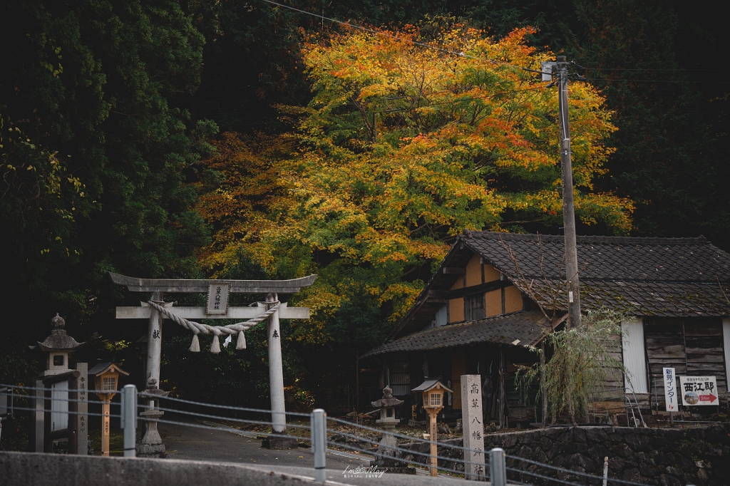 岡山攝影記錄 | 吹屋景點散策 : 一場紅色晨光裡的攝影散策，紅磚街道、百年小學與山中神社的光影旅程 @偽日本人May．食遊玩樂