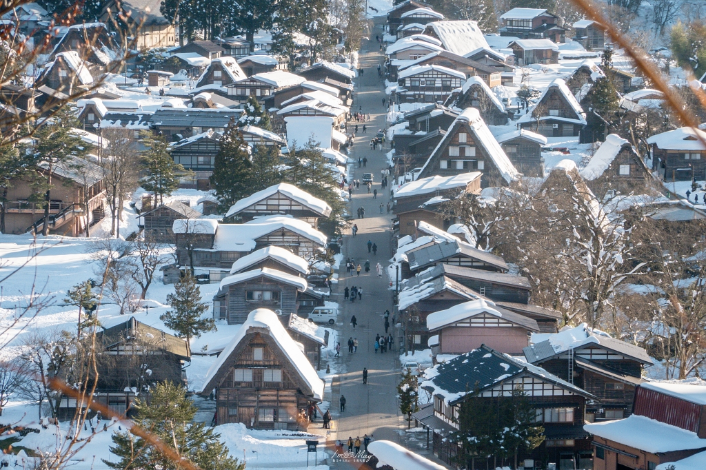 冬季白川鄉攝影全攻略｜非點燈日也能拍出藍調夜景與合掌村經典構圖｜岐阜攝影行程紀錄 @偽日本人May．食遊玩樂