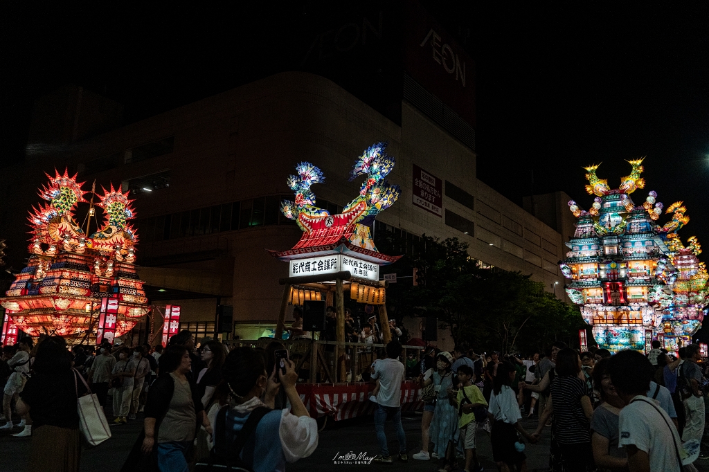 【能代七夕天空不夜城】錯過就要再等一年！兩天限定的全日本最高燈籠，震撼東北夏夜，不是東北六大祭也超值得｜東北夏日祭典記實 @偽日本人May．食遊玩樂