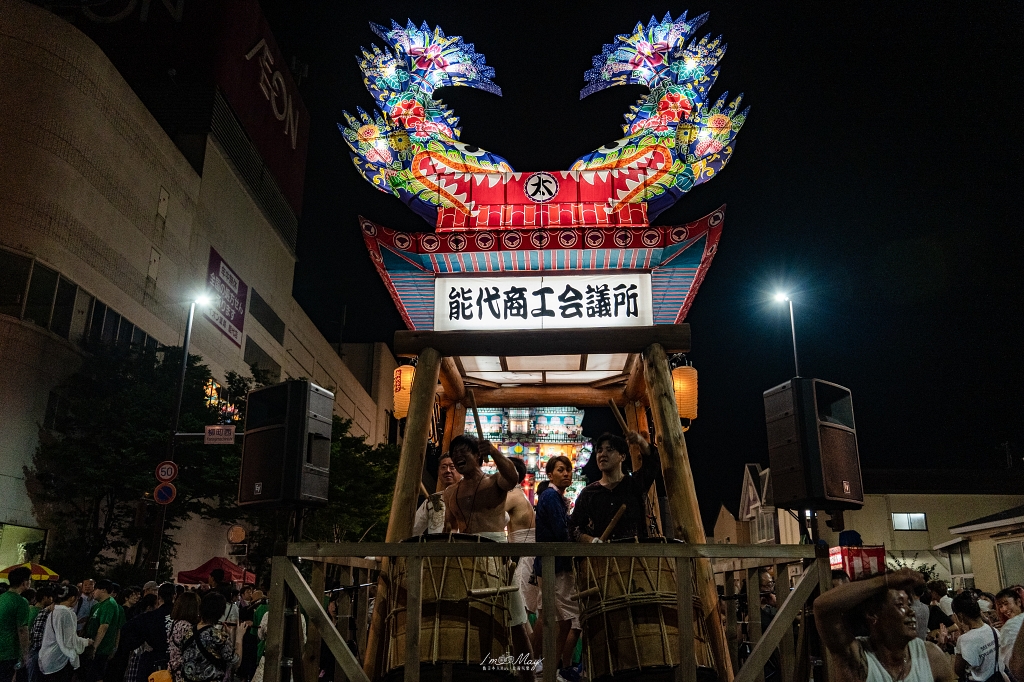 【能代七夕天空不夜城】錯過就要再等一年！兩天限定的全日本最高燈籠，震撼東北夏夜，不是東北六大祭也超值得｜東北夏日祭典記實 @偽日本人May．食遊玩樂