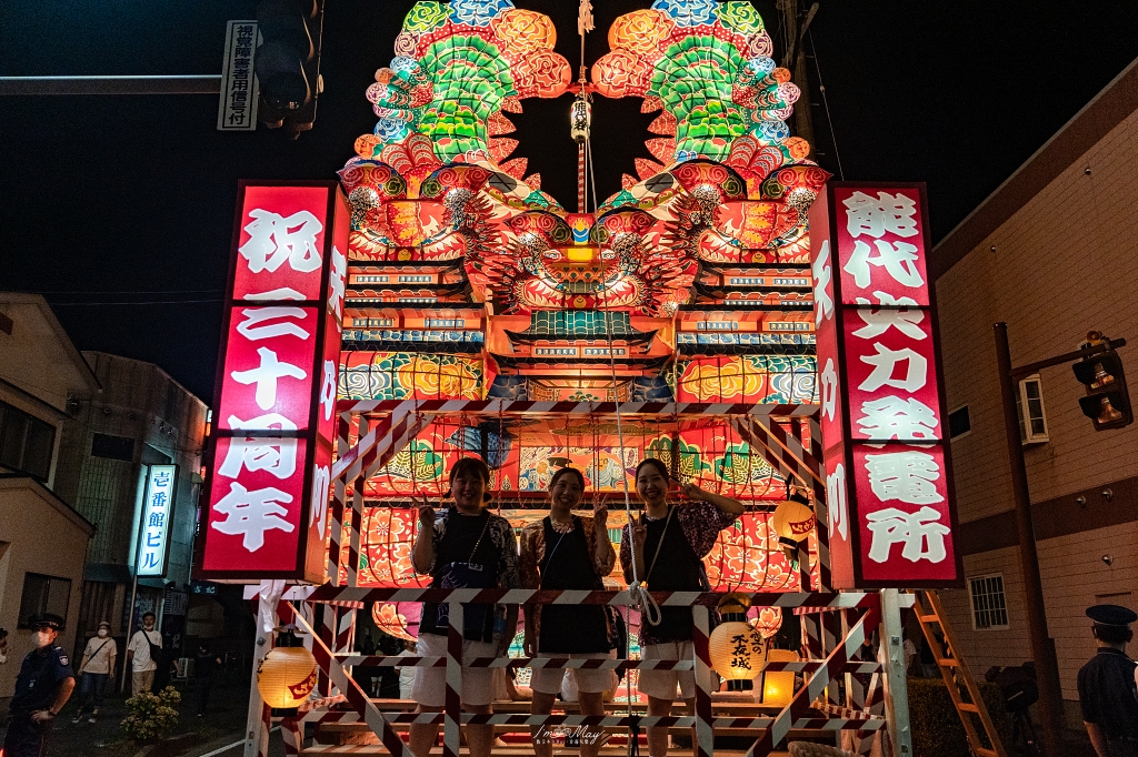 【能代七夕天空不夜城】錯過就要再等一年！兩天限定的全日本最高燈籠，震撼東北夏夜，不是東北六大祭也超值得｜東北夏日祭典記實 @偽日本人May．食遊玩樂