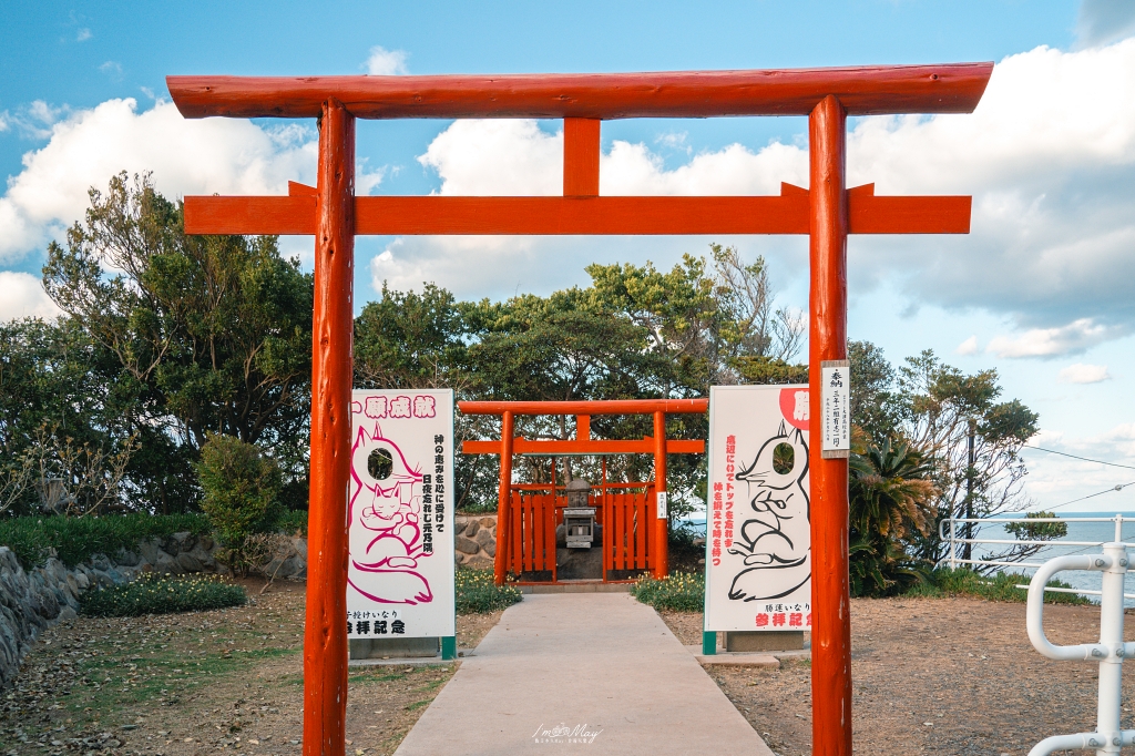 山口攝影記錄｜午後的元乃隅稻成神社，紅鳥居與夕陽海風的浪漫散步 @偽日本人May．食遊玩樂
