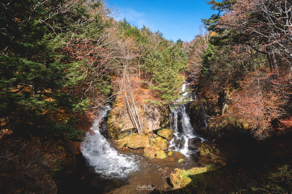 栃木旅攝記錄 | 日光奧座敷：龍頭瀑布 (Ryuzu Falls)。捕捉龍頭下的溪流絕景，深秋楓紅行程小插曲，意外換來最美畫面 @偽日本人May．食遊玩樂