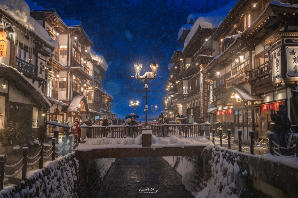 銀山溫泉攝影記錄 | 走進大正浪漫的銀白夢境：從魔幻藍調到寂靜清晨，我的雪國絕景紀錄 @偽日本人May．食遊玩樂
