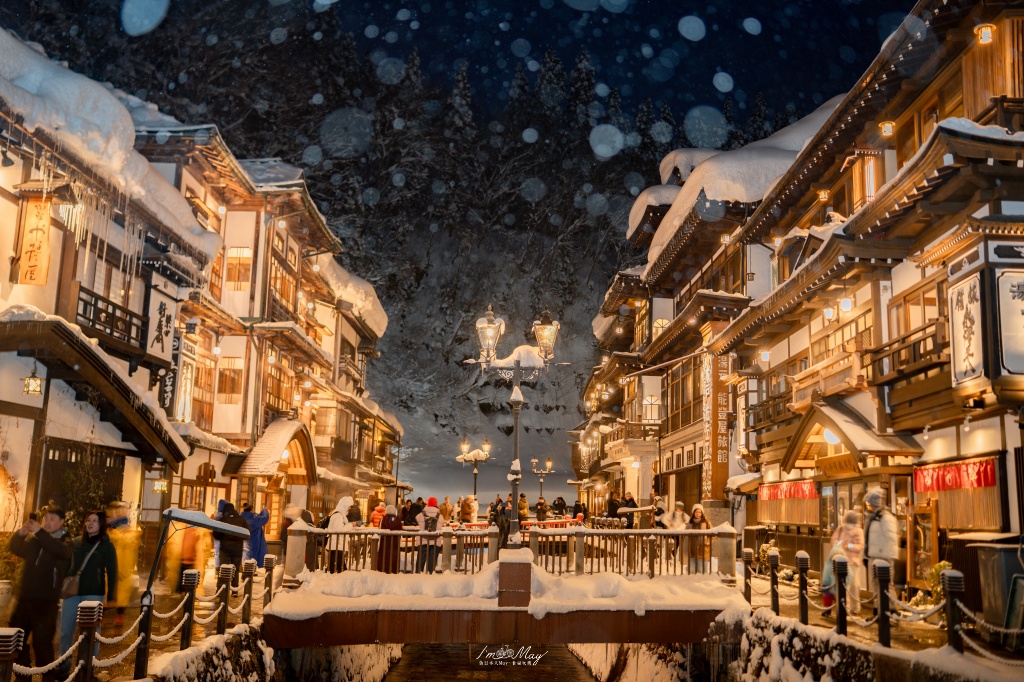 銀山溫泉攝影記錄 | 走進大正浪漫的銀白夢境：從魔幻藍調到寂靜清晨，我的雪國絕景紀錄 @偽日本人May．食遊玩樂