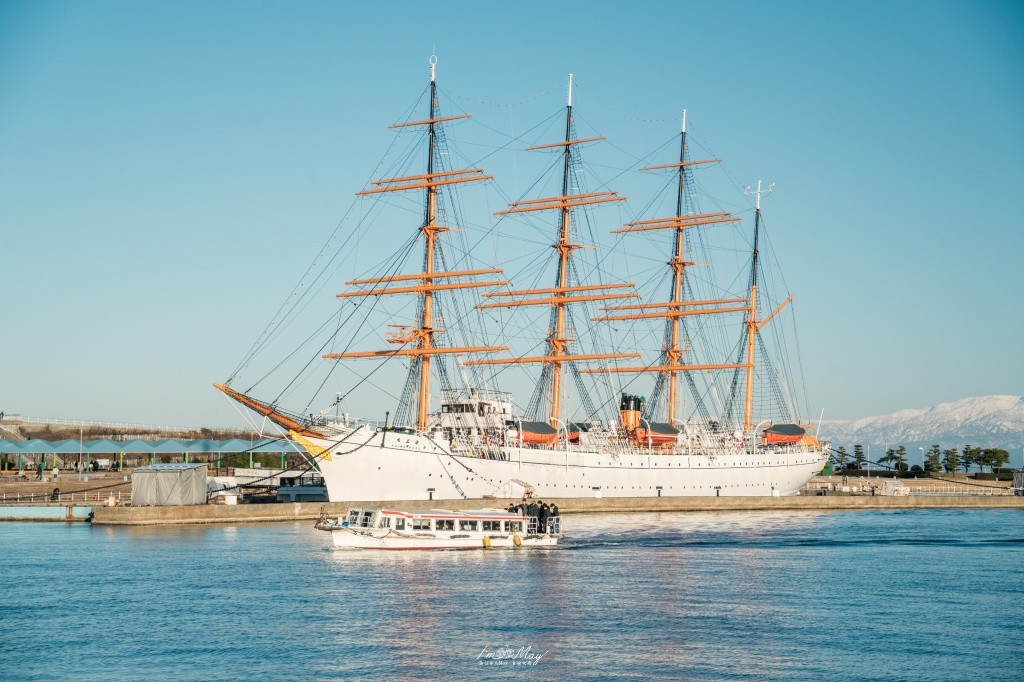 富山攝影記錄｜海王丸公園：捕捉「海上貴婦人」與立山連峰的共舞，新湊大橋下的冬日絕景 @偽日本人May．食遊玩樂