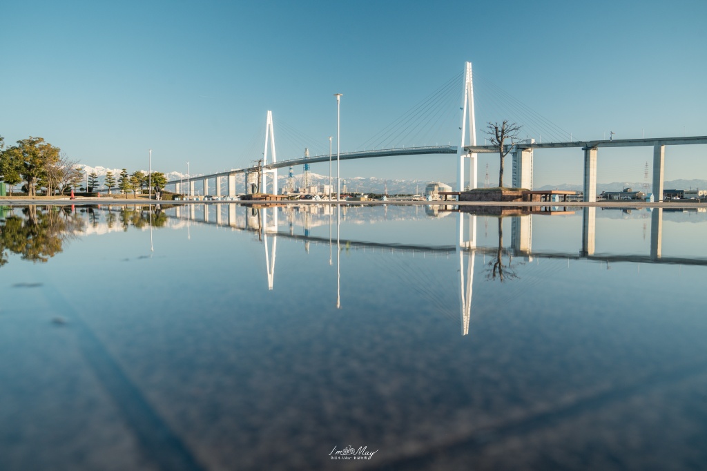 富山攝影記錄｜海王丸公園：捕捉「海上貴婦人」與立山連峰的共舞，新湊大橋下的冬日絕景 @偽日本人May．食遊玩樂