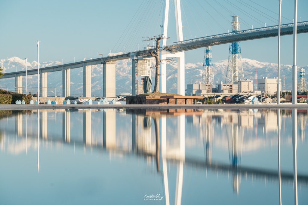 富山攝影記錄｜海王丸公園：捕捉「海上貴婦人」與立山連峰的共舞，新湊大橋下的冬日絕景 @偽日本人May．食遊玩樂