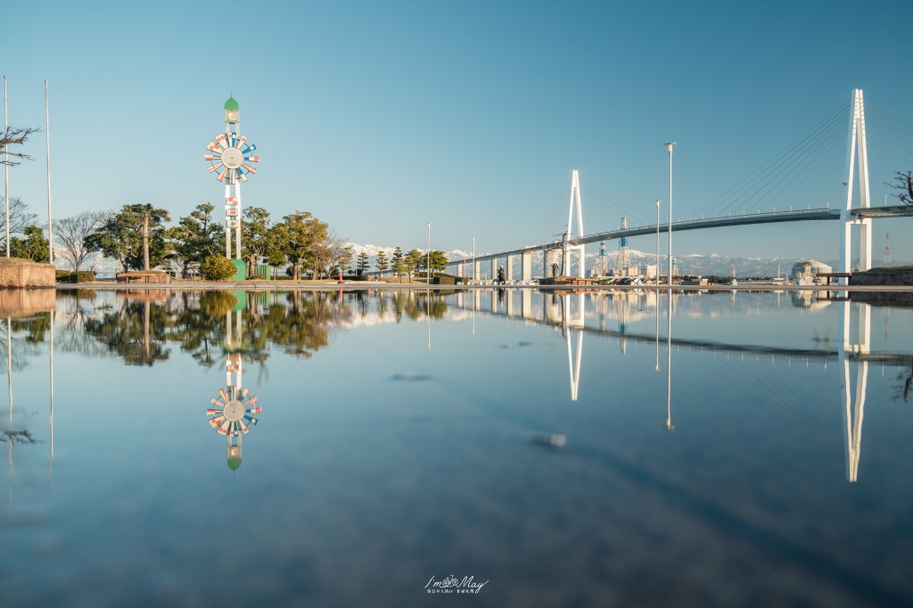富山攝影記錄｜海王丸公園：捕捉「海上貴婦人」與立山連峰的共舞，新湊大橋下的冬日絕景 @偽日本人May．食遊玩樂
