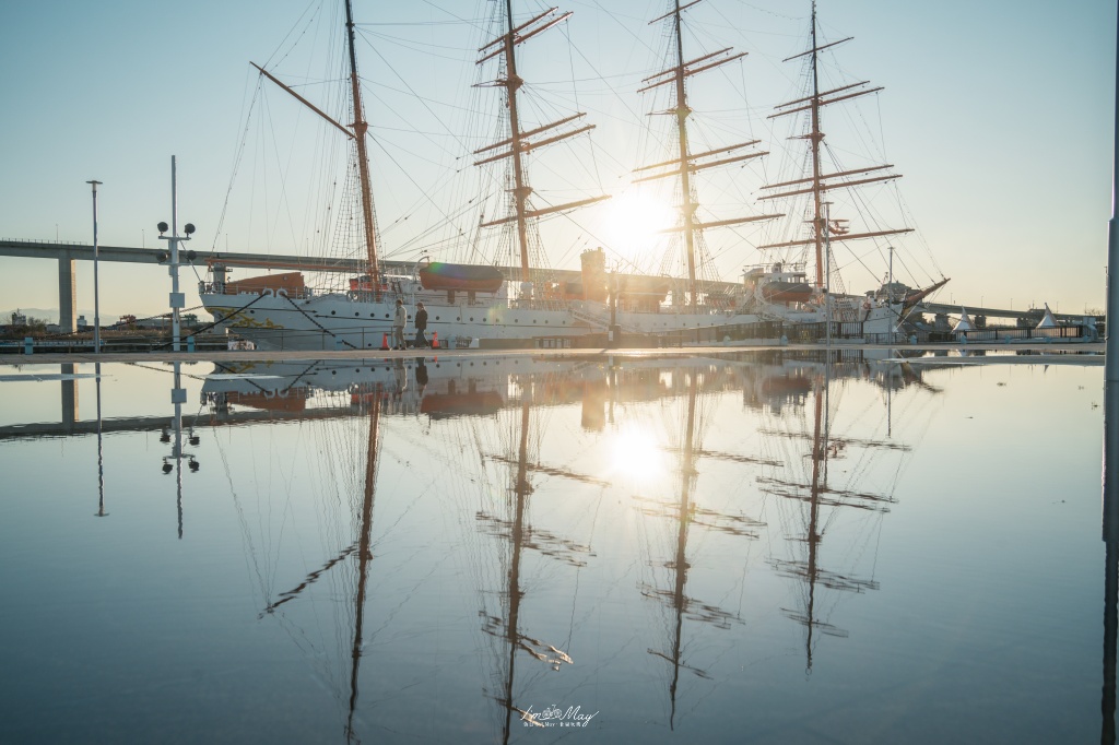 富山攝影記錄｜海王丸公園：捕捉「海上貴婦人」與立山連峰的共舞，新湊大橋下的冬日絕景 @偽日本人May．食遊玩樂