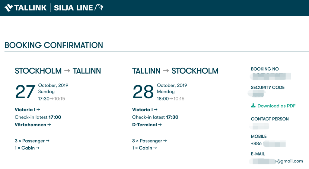 歐洲跨國交通 | 搭乘郵輪橫跨波羅的海，往返斯德哥爾摩、塔林 | Tallink &#038; Silja Line 訂票教學&#038;省錢祕技、實際搭乘記錄、船艙設施分享 @偽日本人May．食遊玩樂