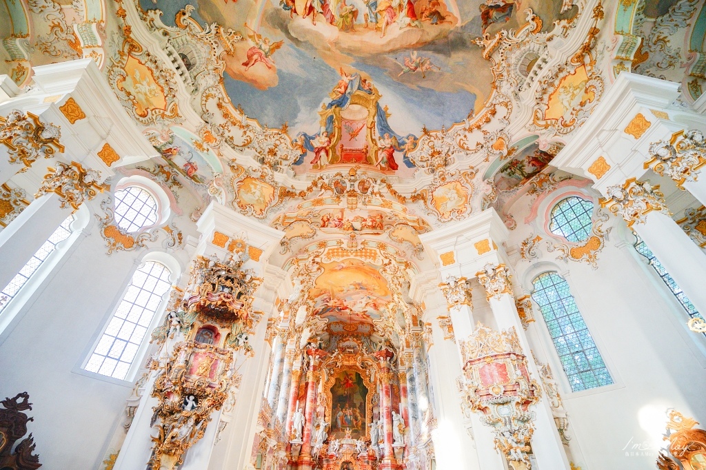 德國、南部 | 巴伐利亞地區最美麗的教堂、洛可可式建築巔峰「維斯朝聖教堂 Wieskirche」| 德國世界遺產、德南小鎮、詳細交通方式 @偽日本人May．食遊玩樂